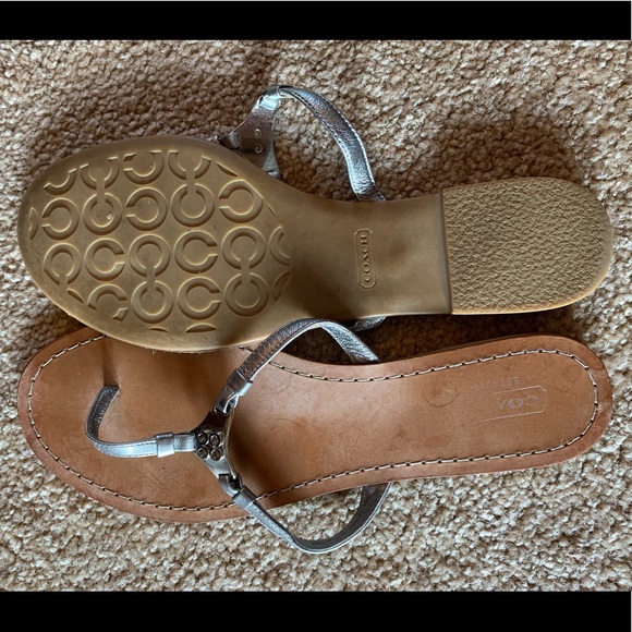 Coach Leather Thong Sandal - Picture 1 of 3